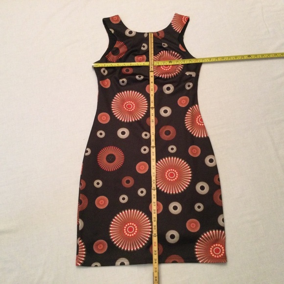 Smashed Lemon Art Deco Sleeveless Dress Size 8 - Picture 4 of 8